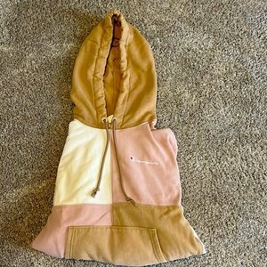 Brown, pink and white pattern Champion Hoodie